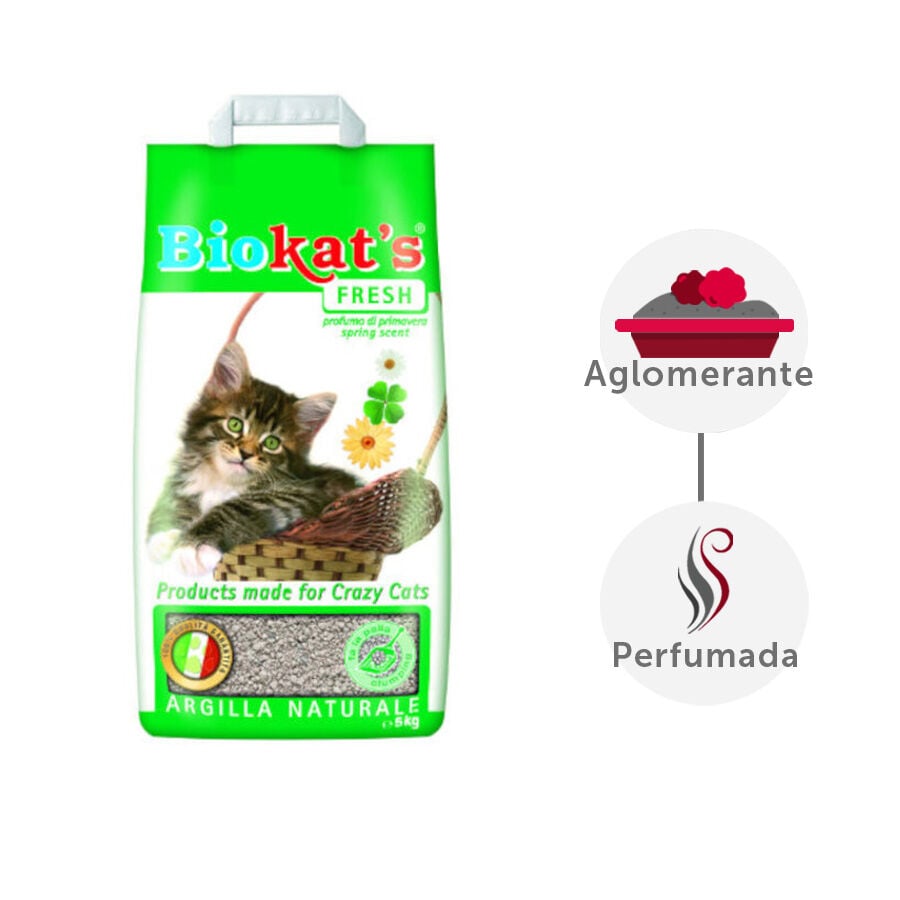 8 L GimCat Biokat&rsquo;s Fresh Arena Aglomerante para gatos, , large indicador imagen numero 2