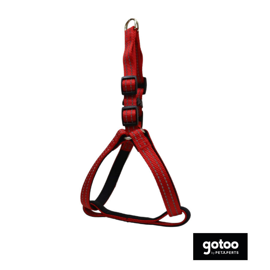 Gotoo Arn&eacute;s reflectante de neopreno rojo para perros, , large Imagen numero 2