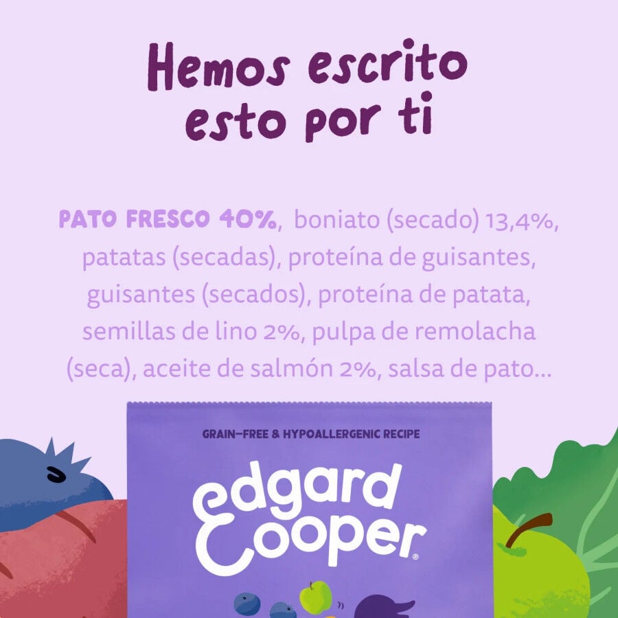 12 kg Edgard & Cooper Pienso Pato para perros adultos grandes, , large indicador imagen numero 7