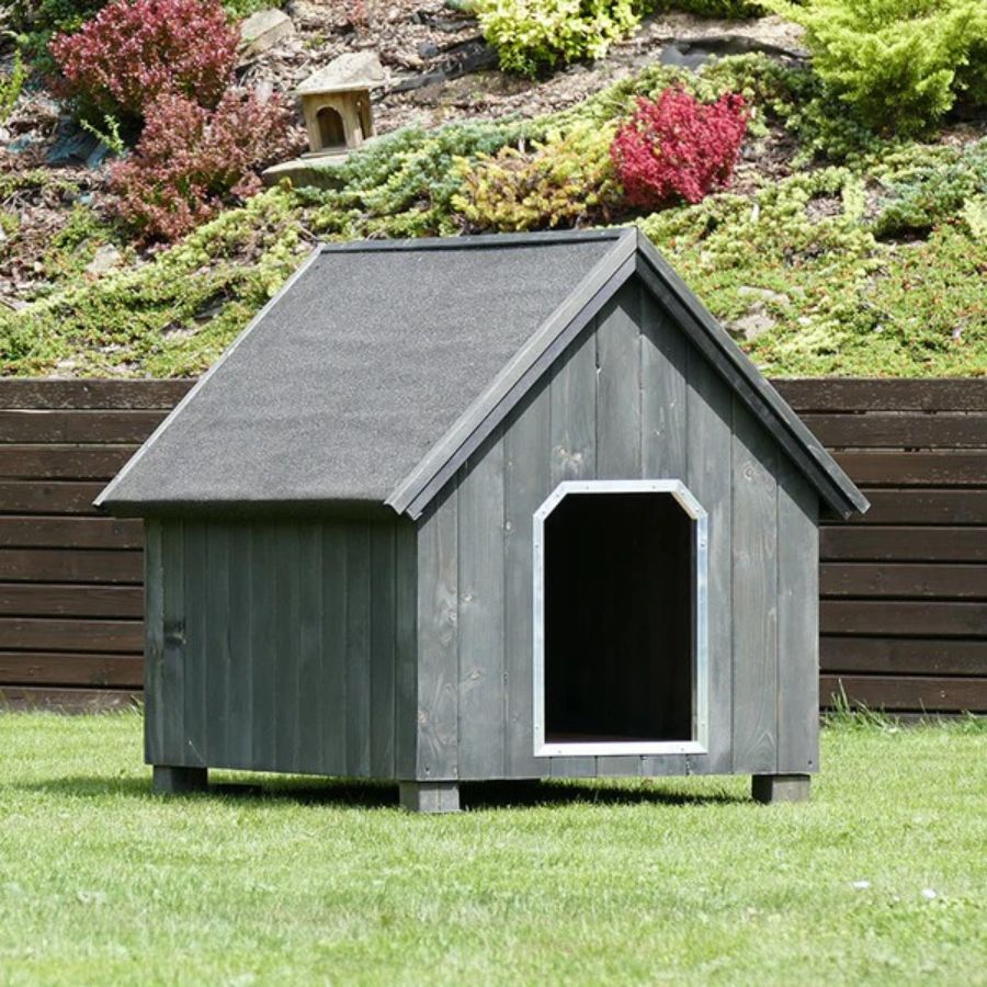 TK-Pet Alpine Caseta de Madera Gris para perros, , large indicador imagen numero 1