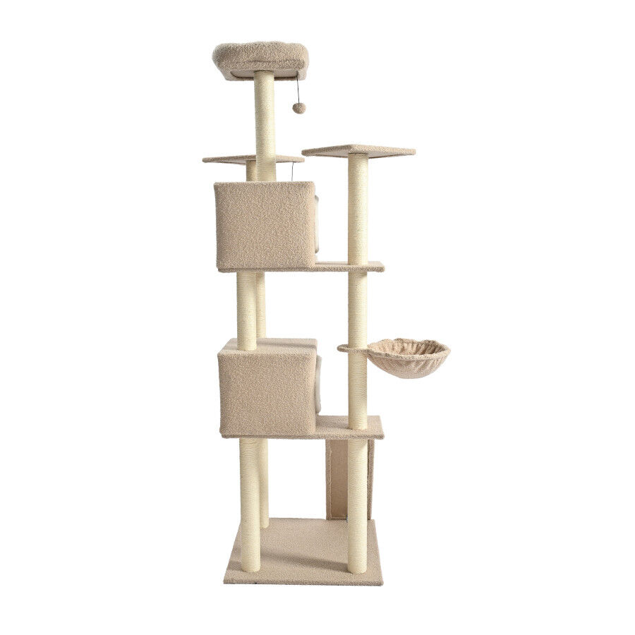 Leeby Boucle Collection &Aacute;rbol rascador con camas y juguetes para gatos, , large Imagen numero 10