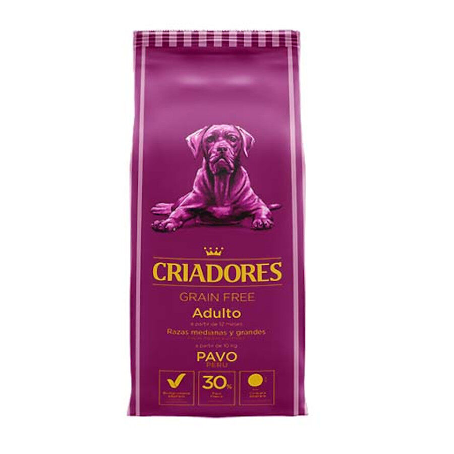 12 kg Criadores Adulto Grain Free Pavo pienso para perros de raza mediana y grande, , large indicador imagen numero 1