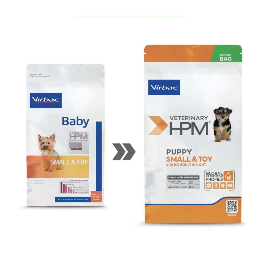 1.5 kg Virbac Veterinary HPM Baby Small & Toy pienso para perros, , large Imagen numero 2