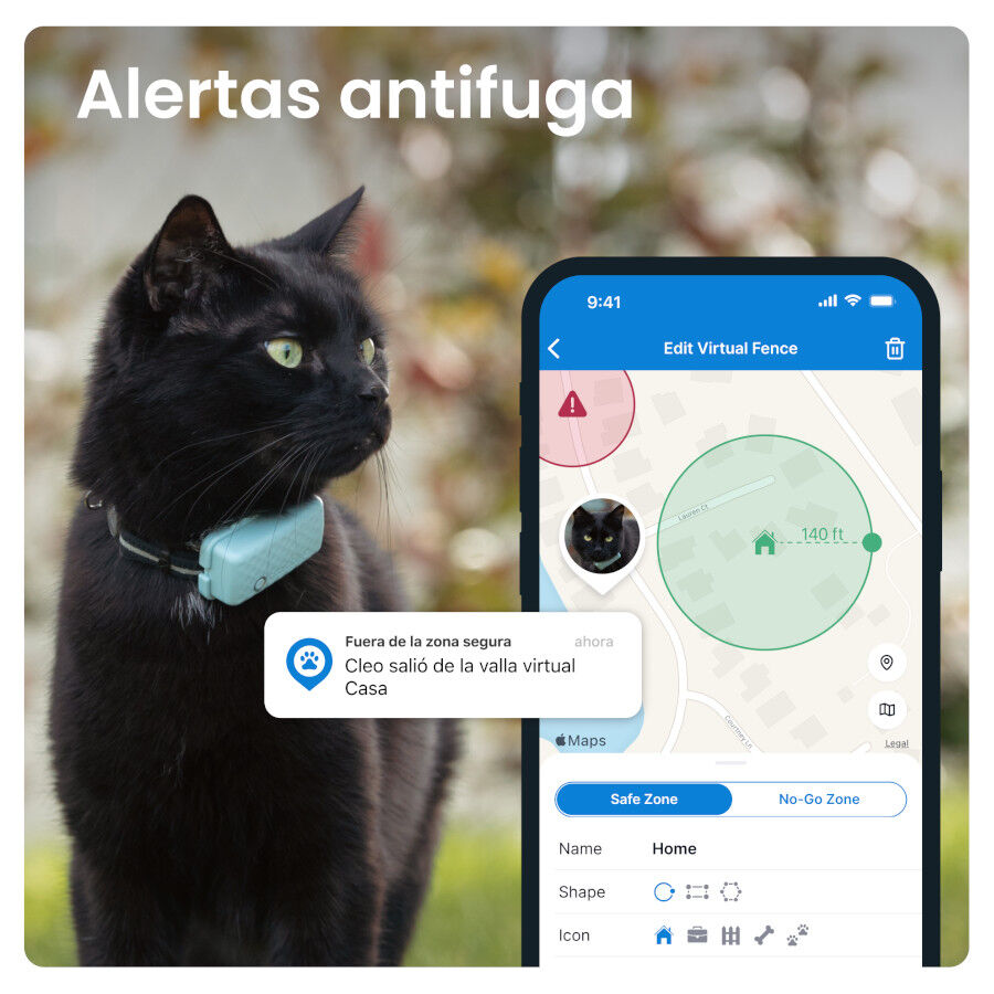 Tractive Cat Mini Localizador GPS Menta para gatos, , large Imagen numero 5