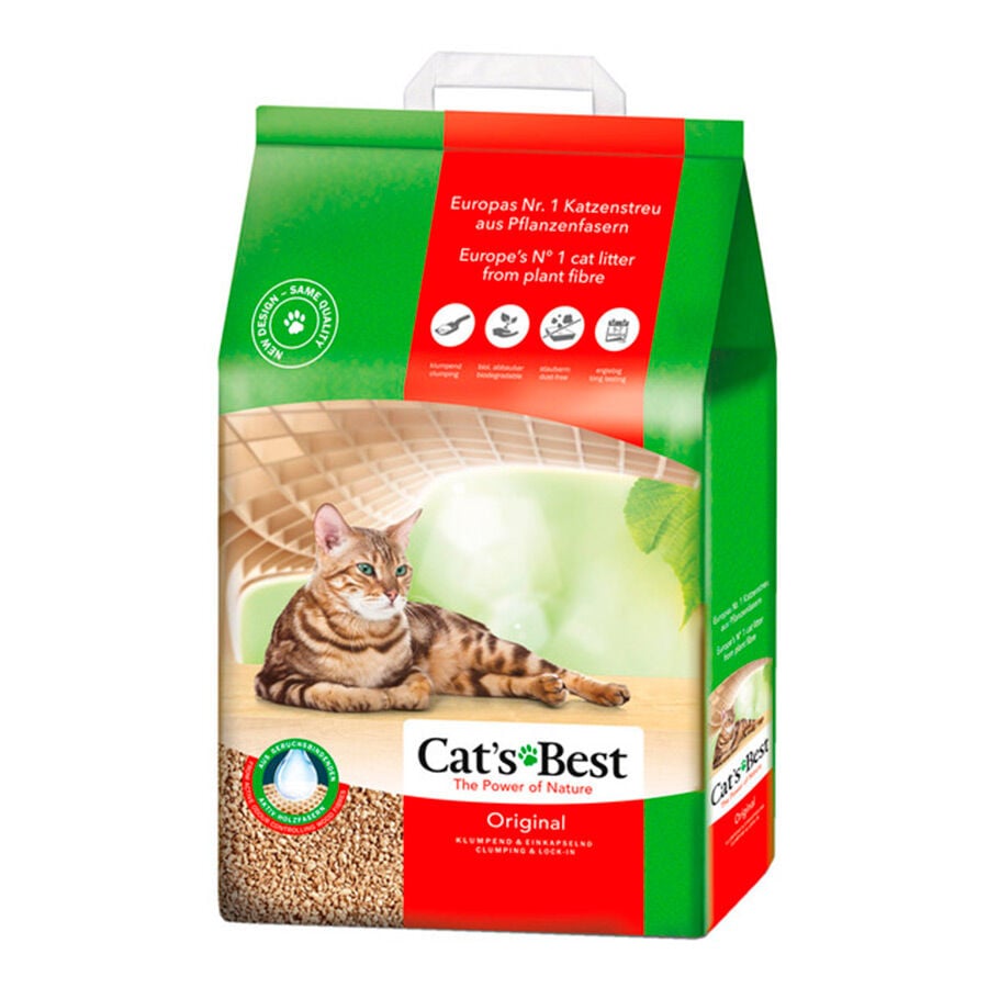 4.3 kg Cat's Best Original Lecho Vegetal para gatos, , large indicador imagen numero 1
