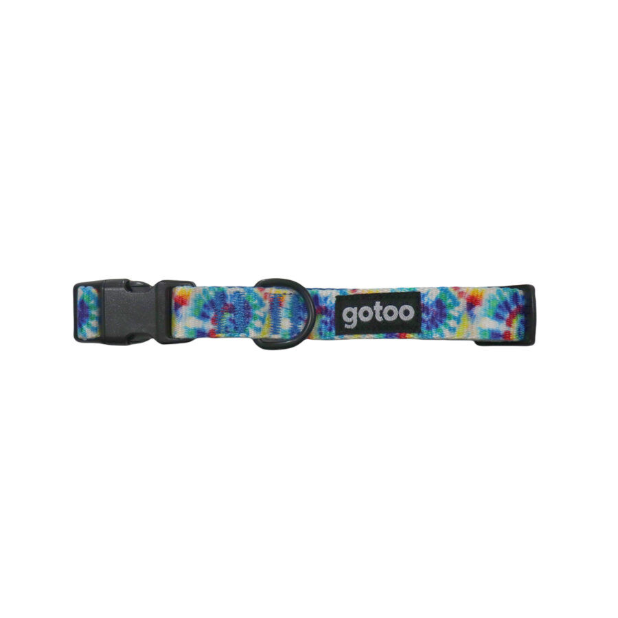 Gotoo Collar estampadado azul para perro, , large indicador imagen numero 1