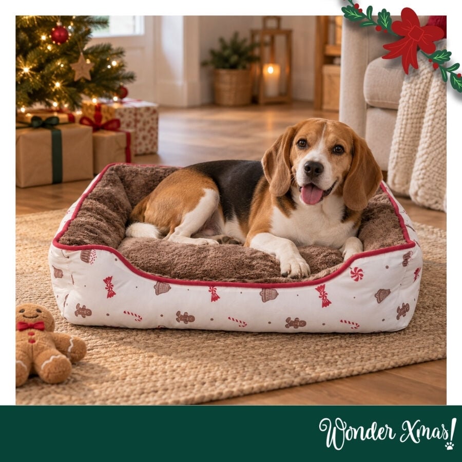 Wonder Christmas Cama Caramelo para perros