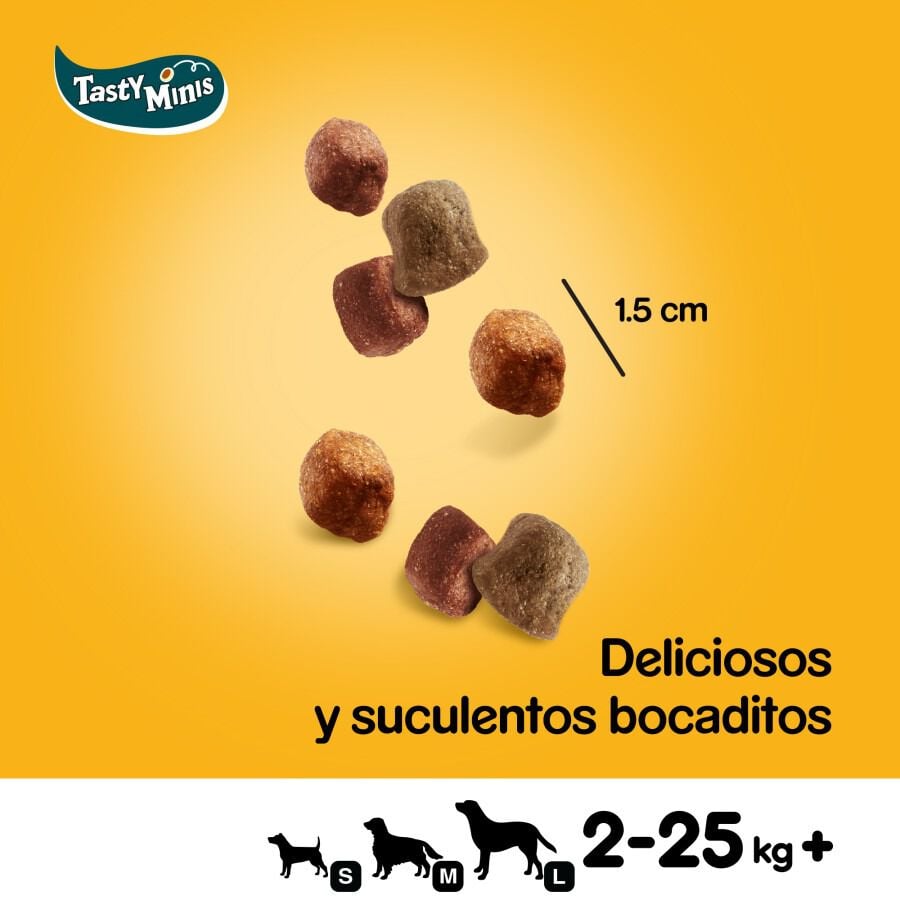 130 g Pedigree Tasty Mini Snacks Sabor Pollo y Pato para Perros, , large indicador imagen numero 3