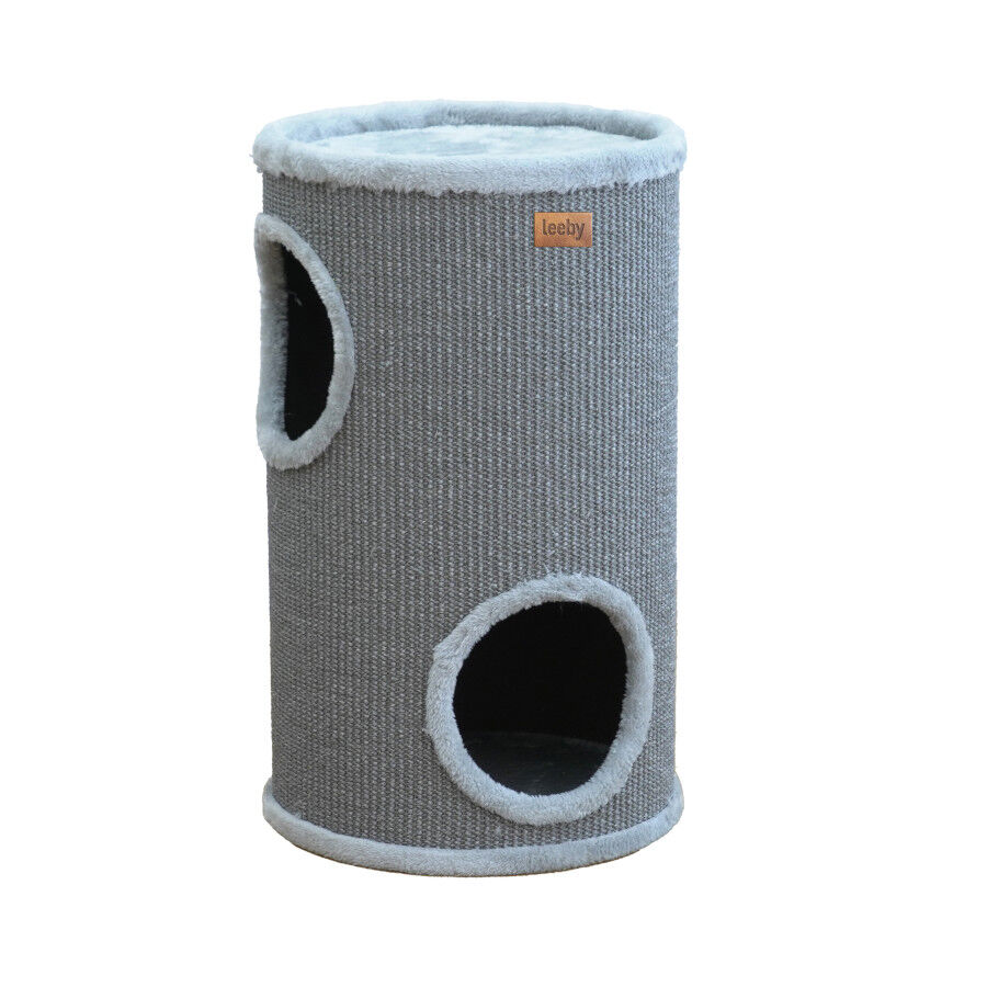 Leeby Bijou barril rascador con cama nido para gatos, , large Imagen numero 1