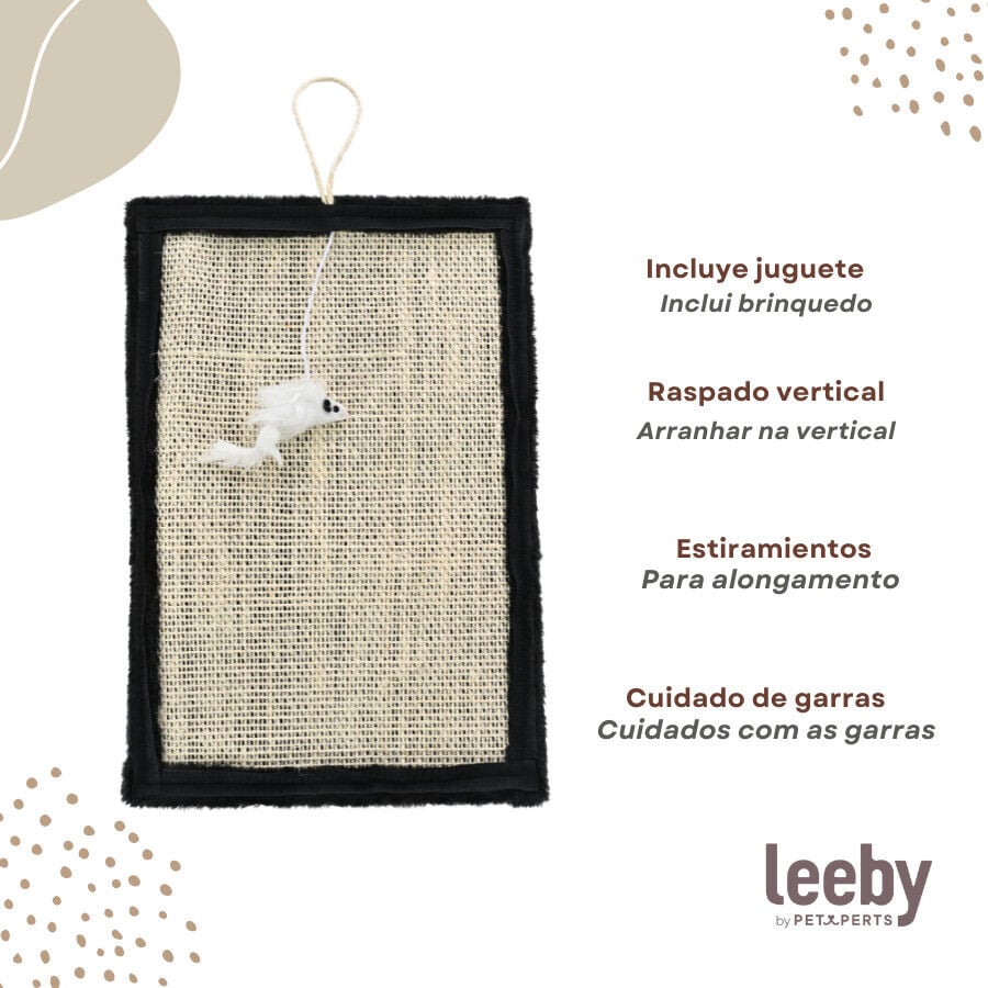 Leeby Tito rascador para pata de mesa con juguete para gatos, , large indicador imagen numero 4