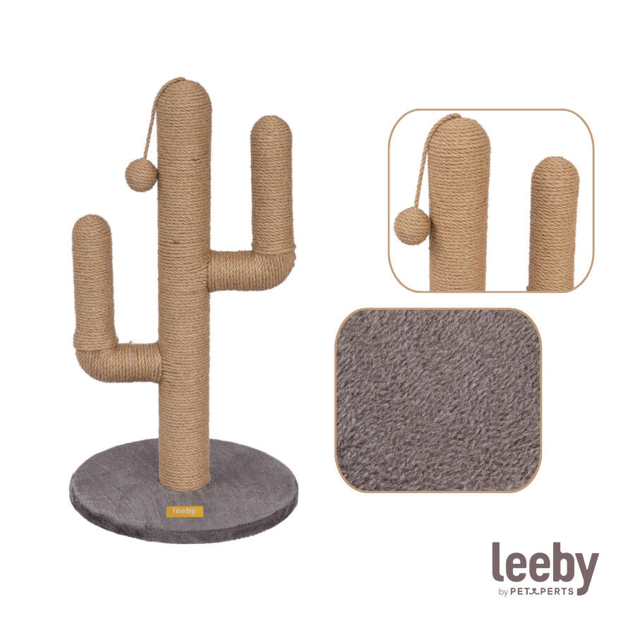 Leeby Carmen Cactus rascador con juguete para gatos, , large Imagen numero 5