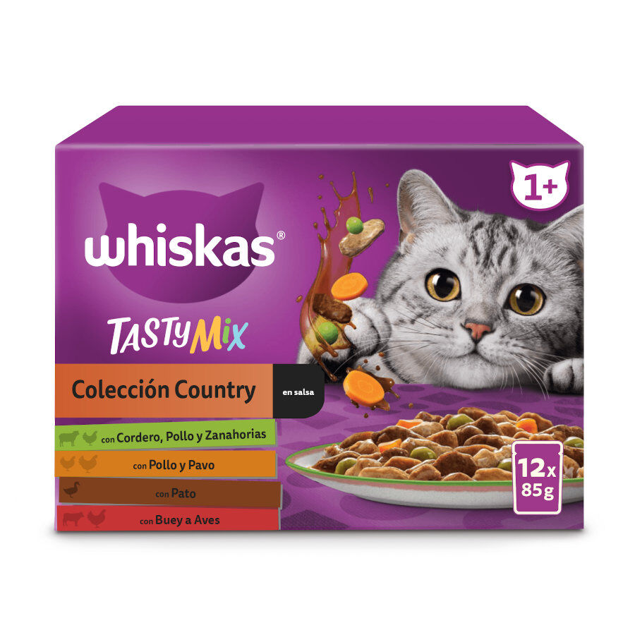 Whiskas Tasty Mix Country Sobres en Salsa para gatos