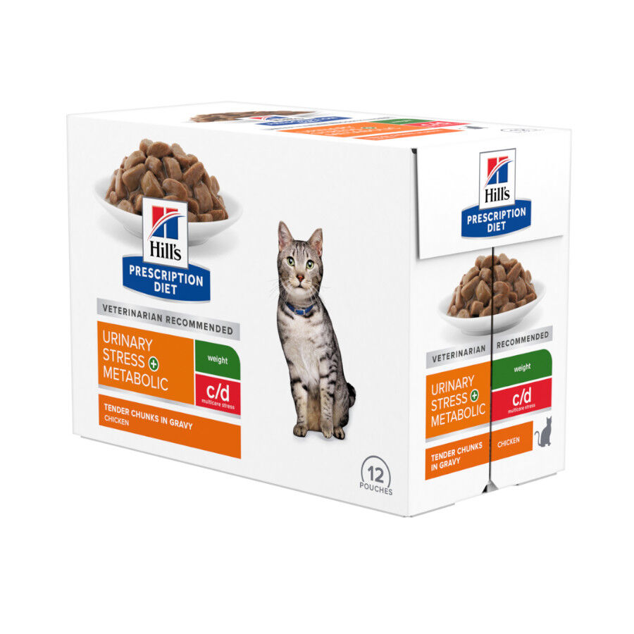 Hill's Prescription Diet Urinary Stress + Metabolic Pollo sobre para gatos