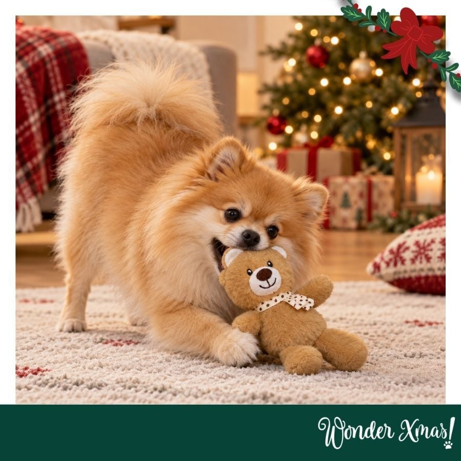 Wonder Christmas Oso Caramelo Peluche para perros, , large indicador imagen numero 2