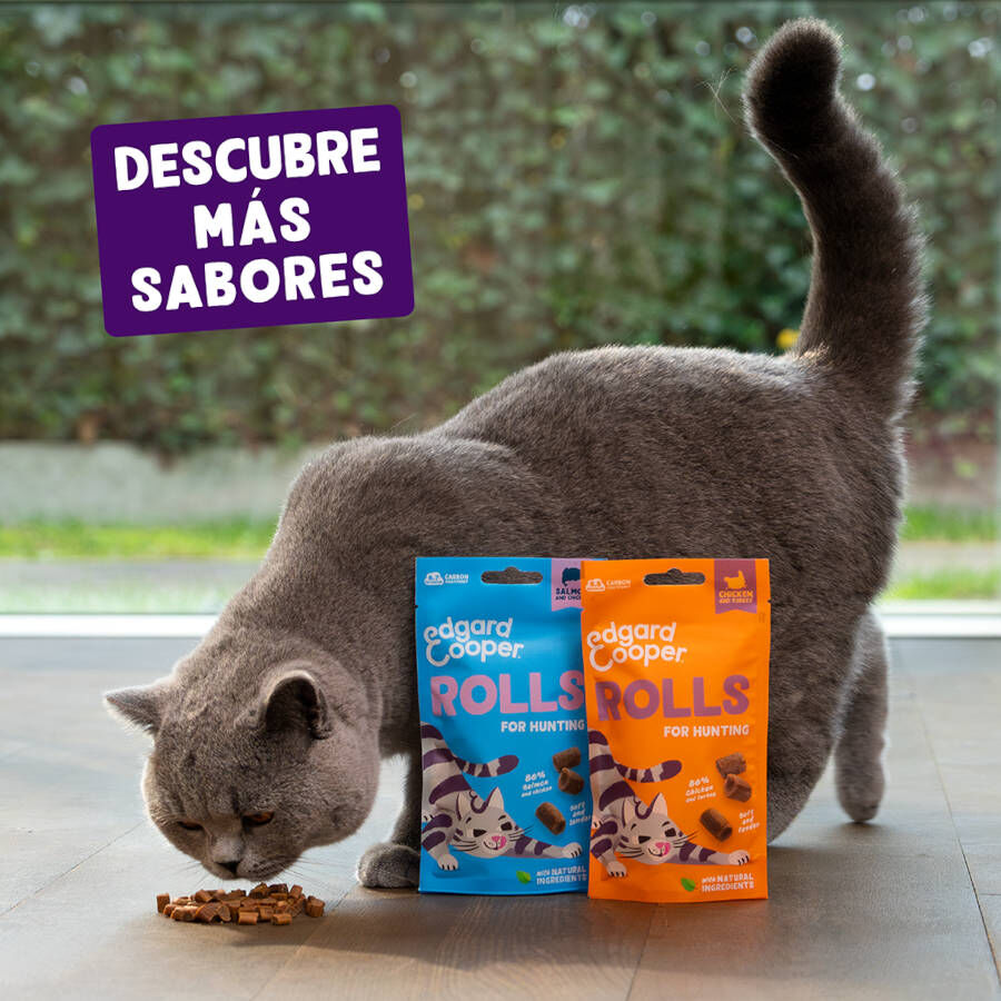 45 g Edgard & Cooper Rollitos Salm&oacute;n y Pollo para gatos, , large indicador imagen numero 6