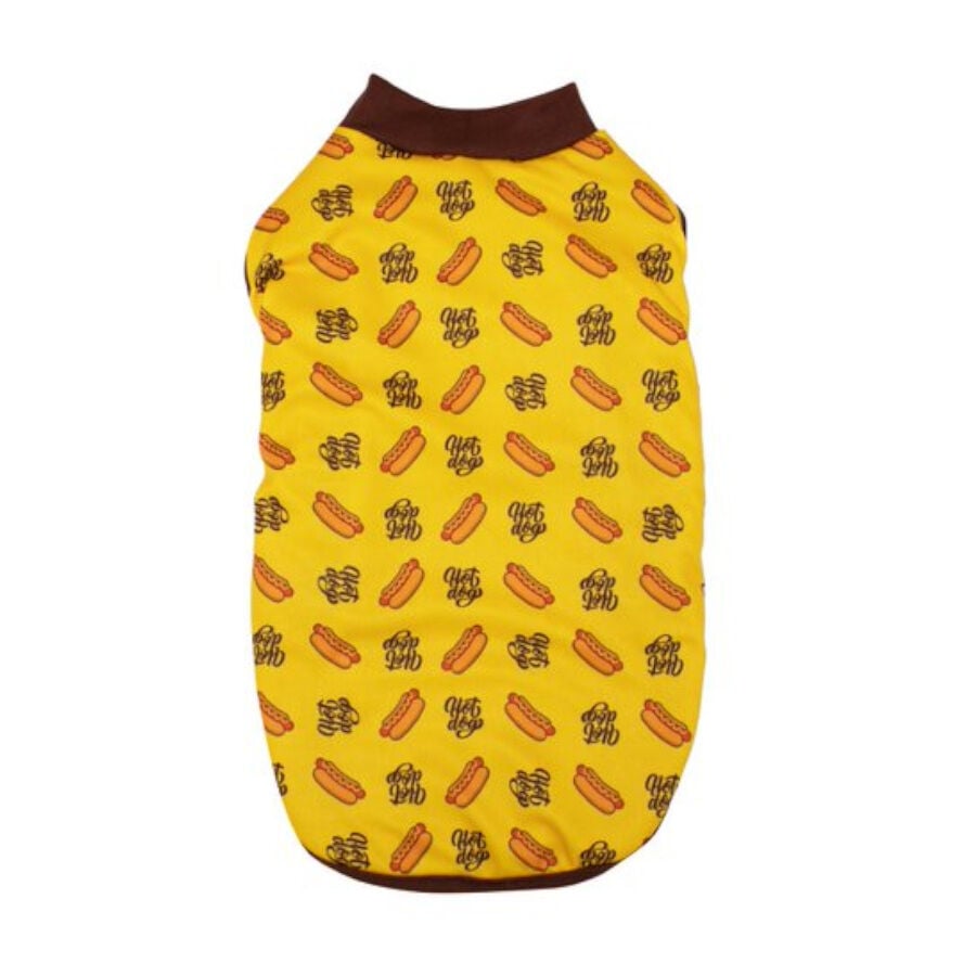 Outech Fleece Hot Dog Sudadera Amarilla para perros , , large indicador imagen numero 1