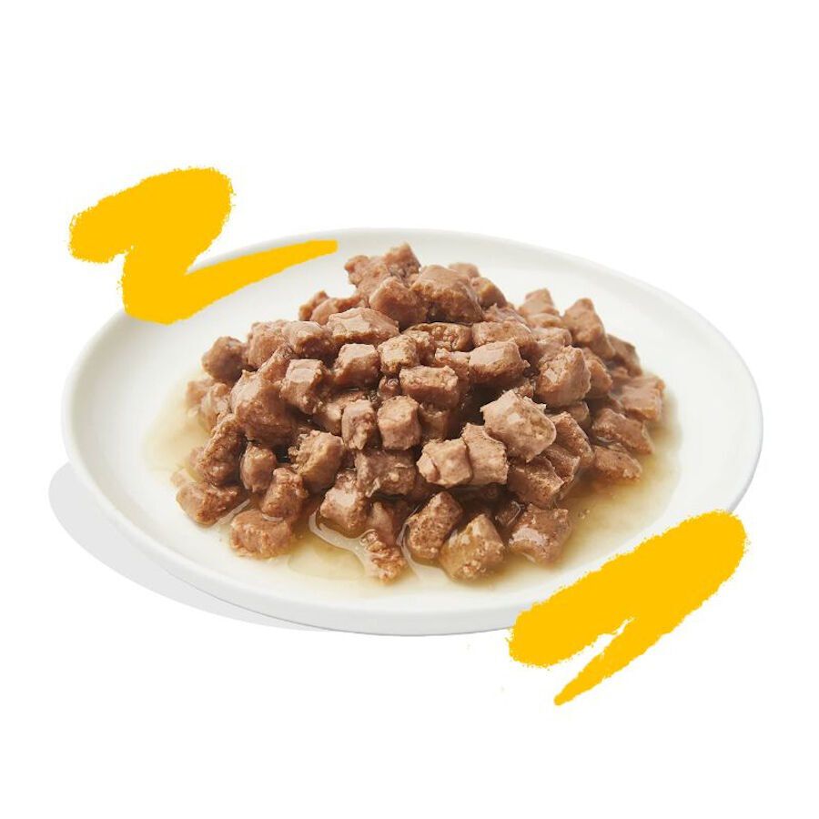 85 g Edgard & Cooper Adult Trocitos de Pavo y Pollo en Salsa lata para gatos, , large indicador imagen numero 2