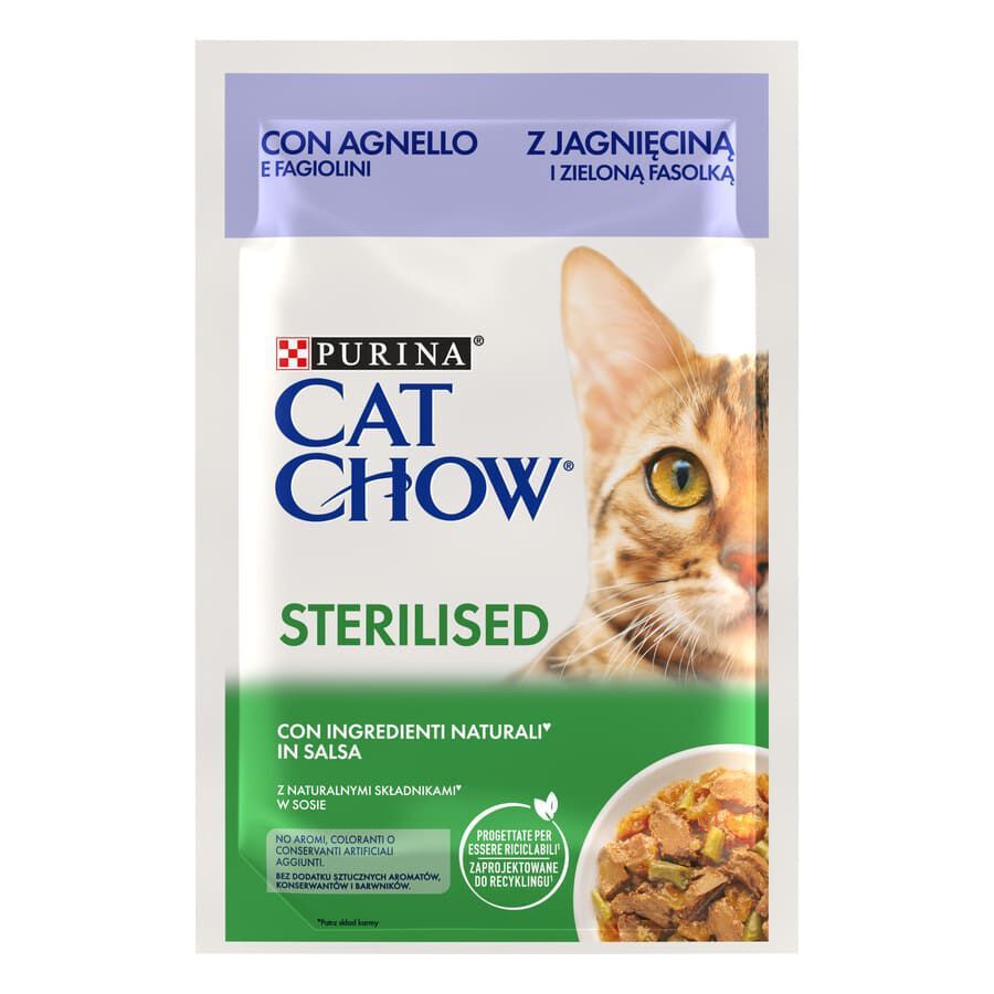 85 g Cat Chow Sterilised pollo sobre para gatos, , large indicador imagen numero 1