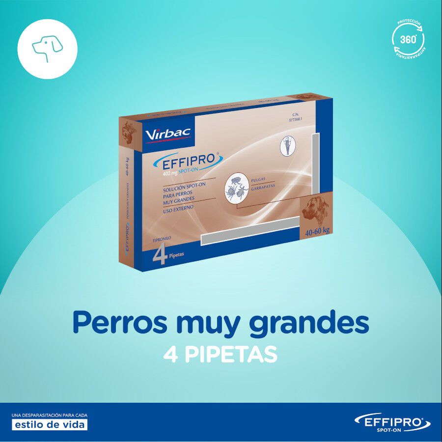 Effipro pipetas antipar&aacute;sitos perros 40-60 kg, , large indicador imagen numero 2