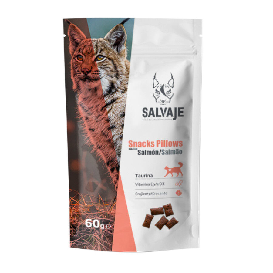 60 g Salvaje Bocaditos Salm&oacute;n para gatos, , large Imagen numero 1