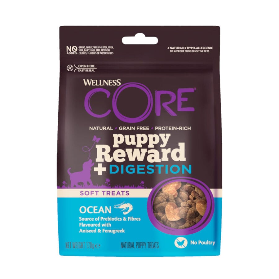 Wellness Core Snack Reward + Digestion Krill para perros