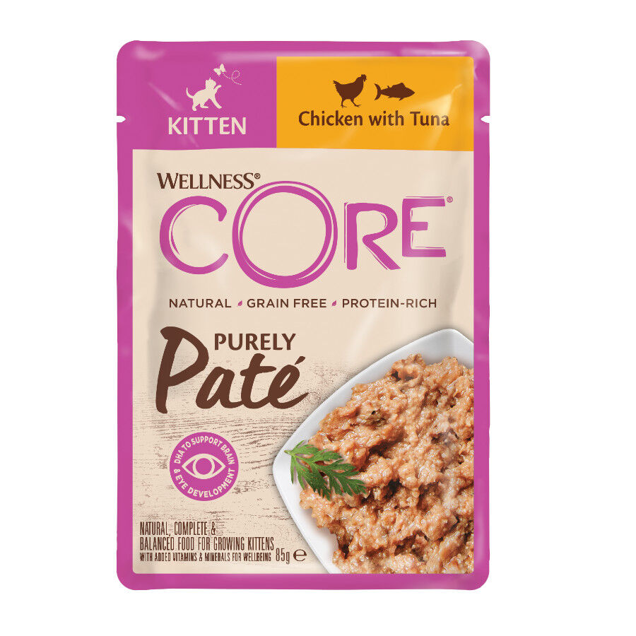 85 g Wellness Core Kitten Pollo en Pat&eacute; sobre para gatos&nbsp;, , large indicador imagen numero 1