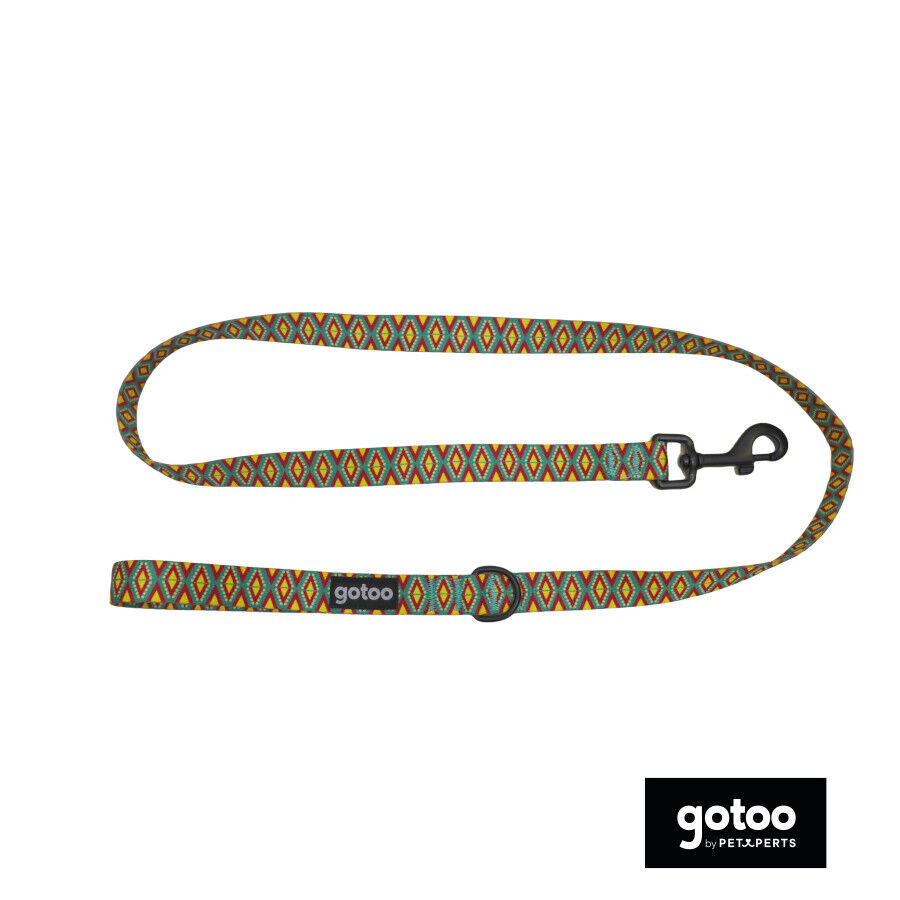 Gotoo Correa estampado geom&eacute;trico para perros, , large indicador imagen numero 2