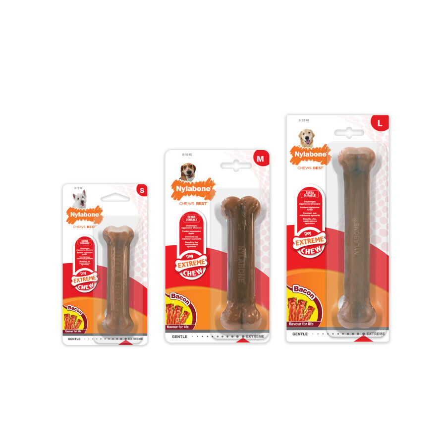 Nylabone Extreme Hueso Mordedor Sabor a Bacon para perros, , large Imagen numero 3