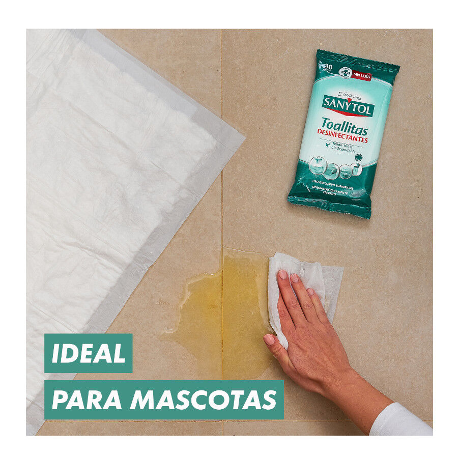 Sanytol Toallitas H&uacute;medas Desinfectantes Multiusos para hogares, , large indicador imagen numero 2