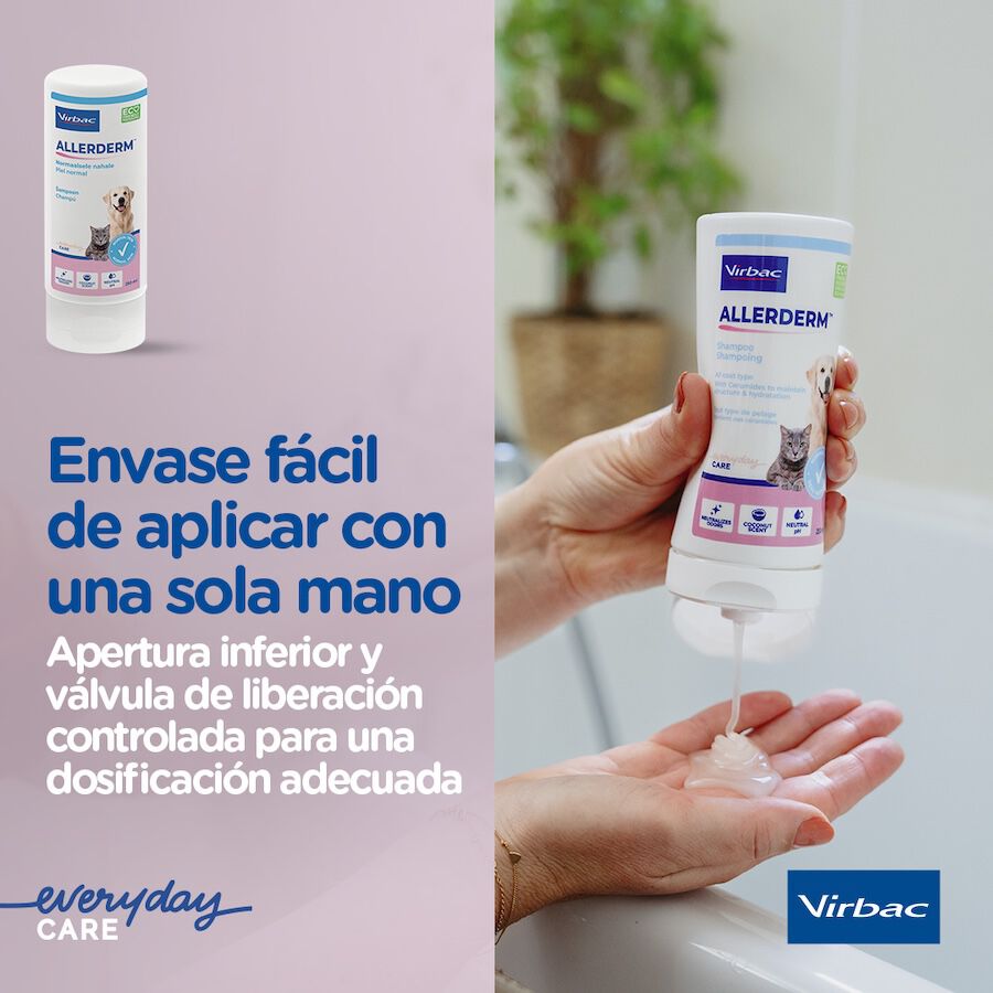 Virbac Allermyl Champ&uacute; dermatol&oacute;gico para piel sensible de perros y gatos, , large Imagen numero 6