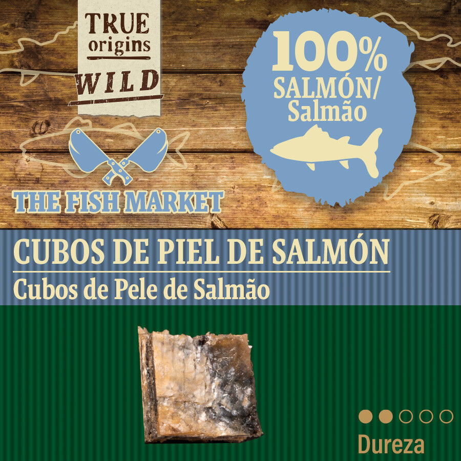 70 g. True Origins Cubos Piel de Salm&oacute;n Snack para perros, , large indicador imagen numero 4