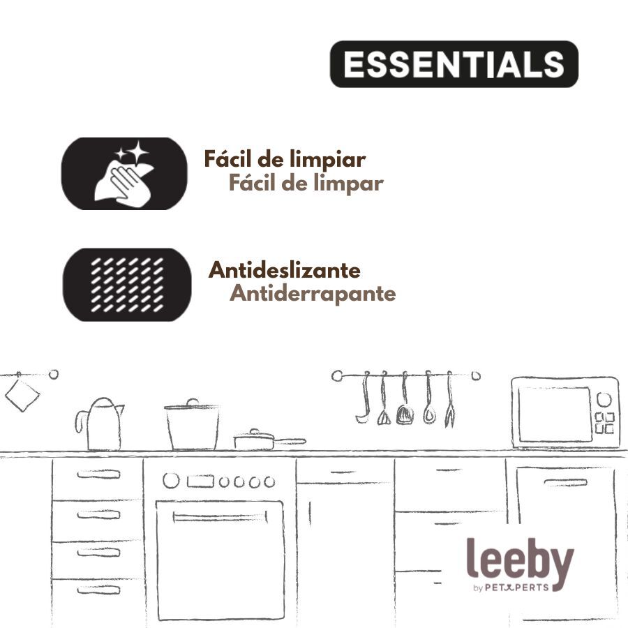 Leeby Comedero Acero Inoxidable para perros y gatos, , large indicador imagen numero 5