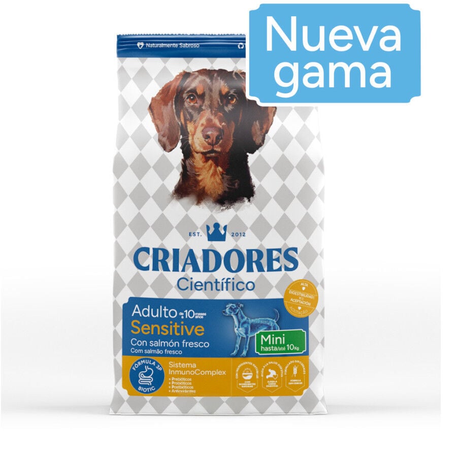 3 kg Criadores Cient&iacute;fico Sensitive Adulto Mini Pienso Salm&oacute;n para perros, , large Imagen numero 2