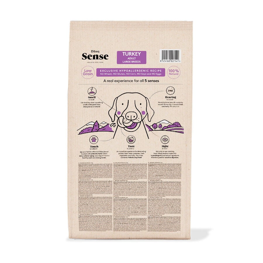 12 Dibaq Sense Low Grain Adult Maxi Pavo Pienso para perros, , large indicador imagen numero 7