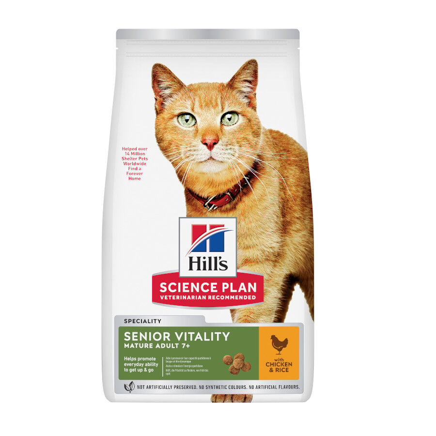 Hill's Science Plan Youthful Vitality Pollo pienso para gatos