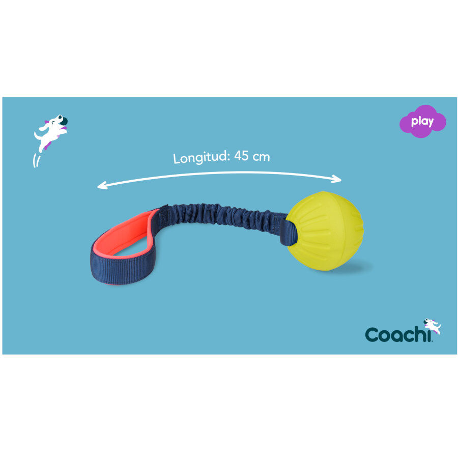 Coachi Tuggi Ball pelota mordedor con cuerda para perros, , large indicador imagen numero 5