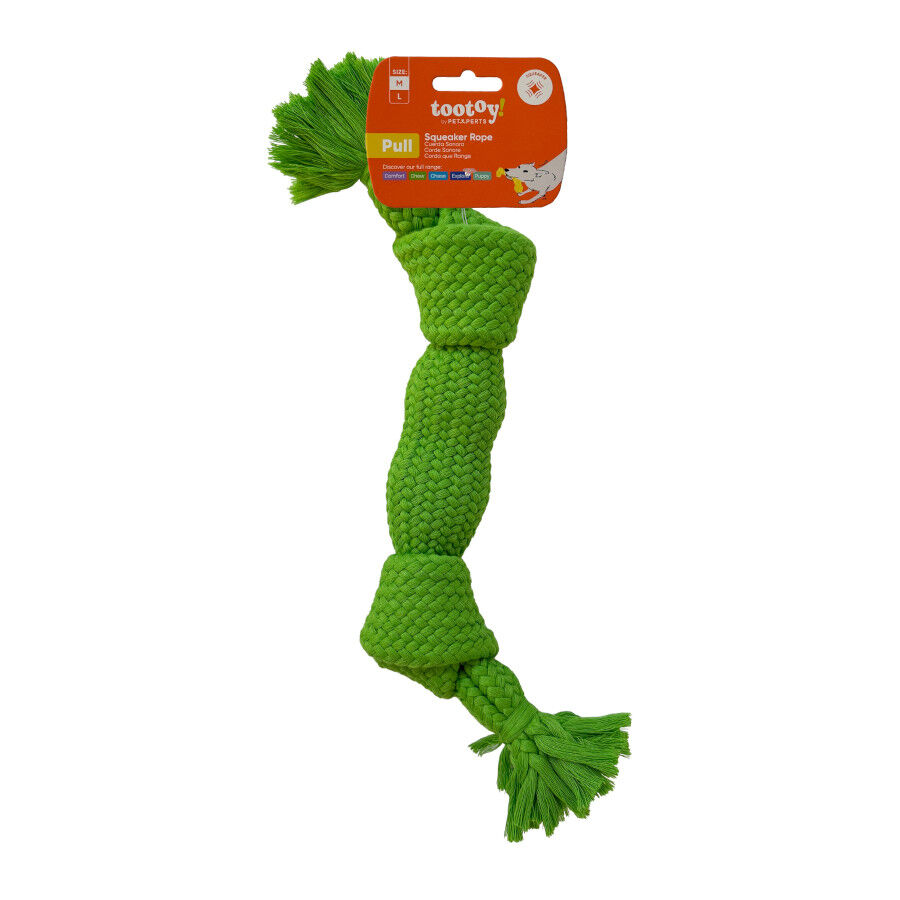 Tootoy! Hueso Mordedor de Cuerda Verde para perros, , large indicador imagen numero 9