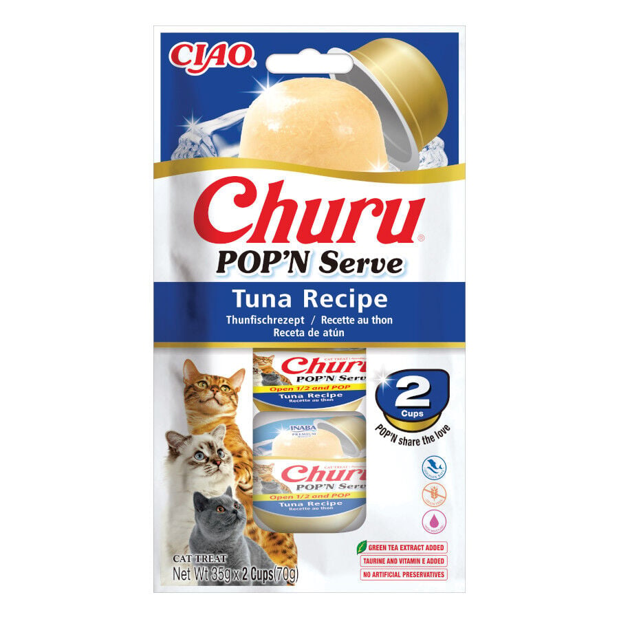 Churu Pop ' N Serve Snack Gelatina At&uacute;n para gatos
