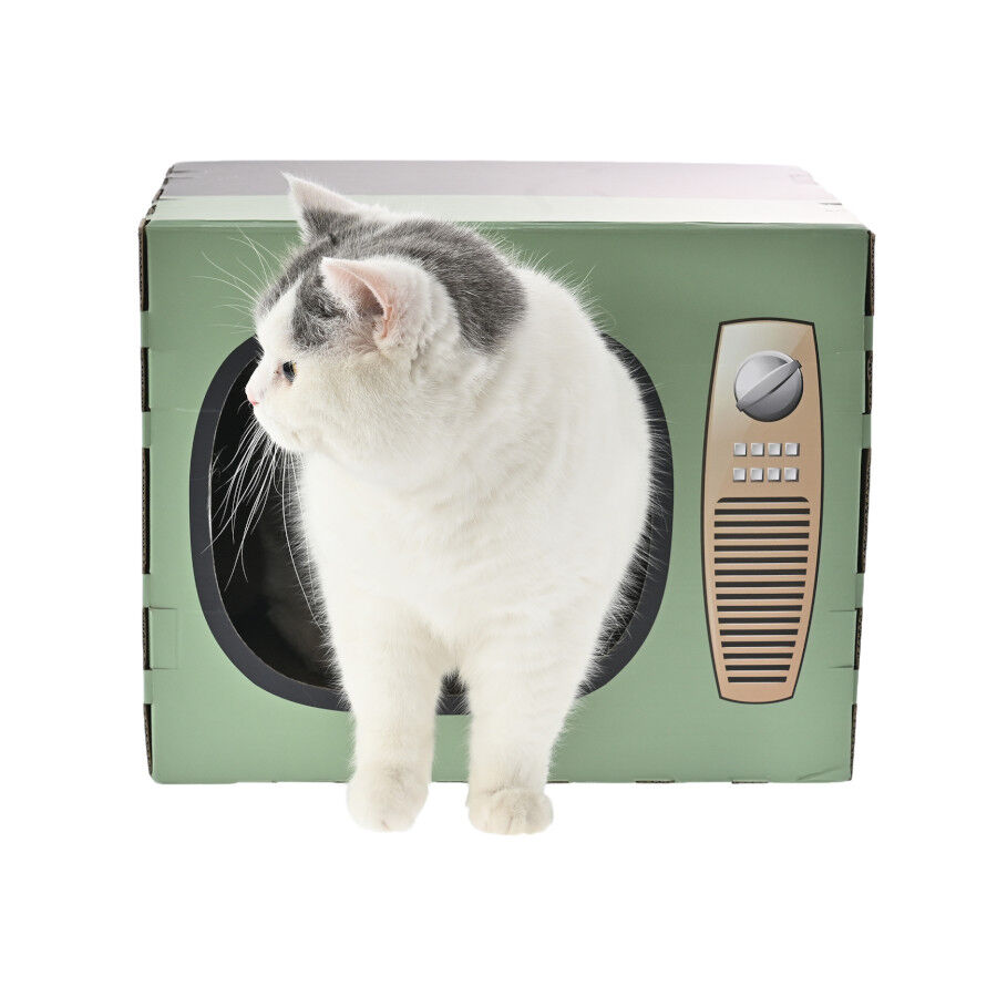 Leeby Tommy TV cama nido rascador de cart&oacute;n para gatos, , large indicador imagen numero 3