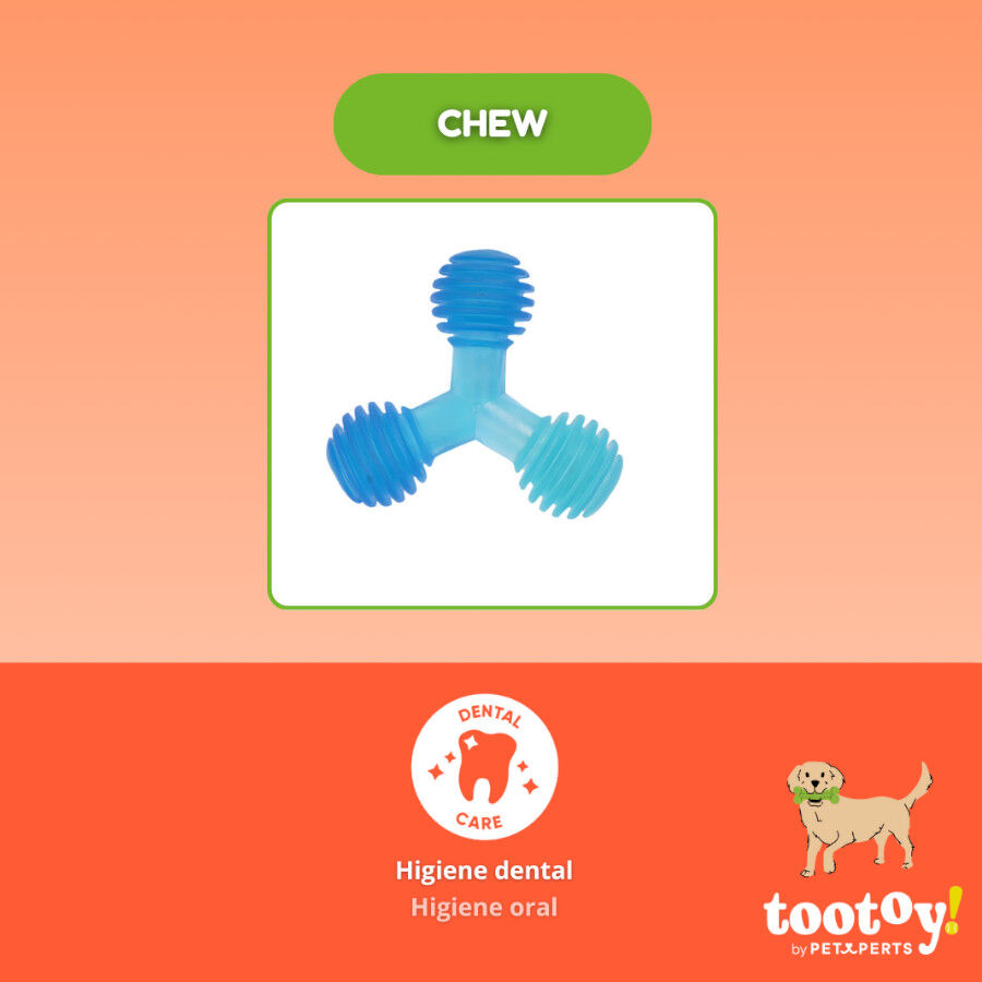 Tootoy! Mordedor de Pelotas en Tri&aacute;ngulo Azul para perros, , large indicador imagen numero 3