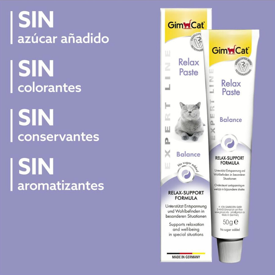 50 g GimCat Relax Pasta Tranquilizante para gatos, , large indicador imagen numero 4