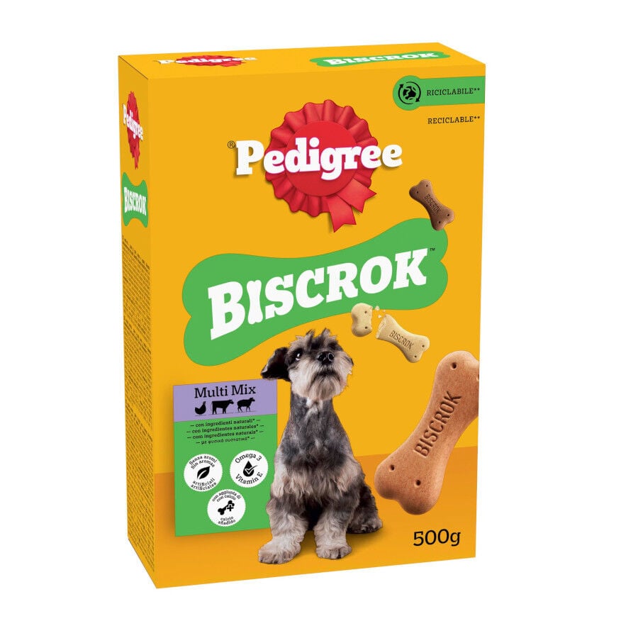 500 g Pedigree Galletas Biscrok de 3 Sabores para Perros, , large indicador imagen numero 1