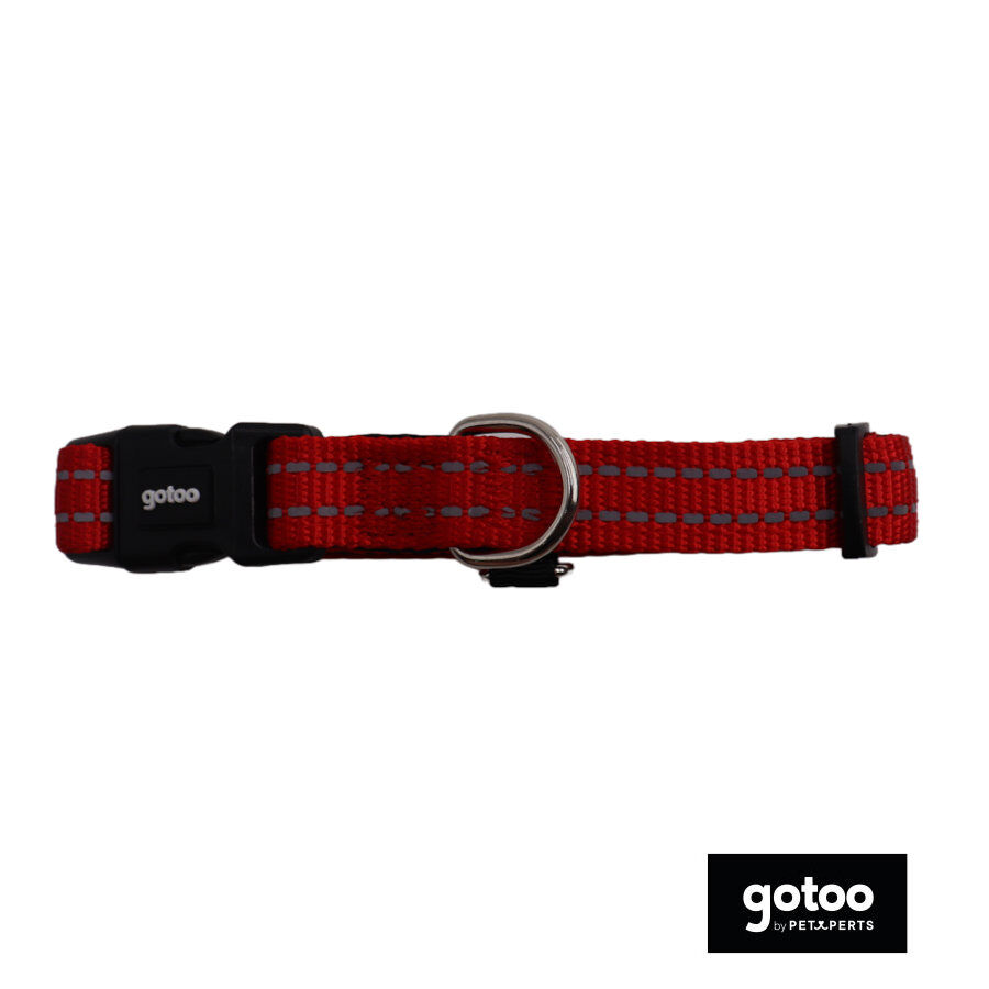 Gotoo Collar de nylon reflectante rojo para perro, , large indicador imagen numero 2