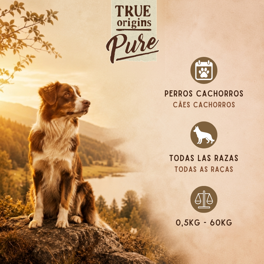 12 kg True Origins Pure Puppy Pollo pienso para perros, , large indicador imagen numero 4