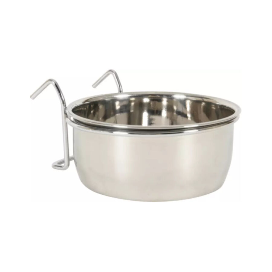 Zolux Bol de Acero Inoxidable con Gancho para p&aacute;jaros