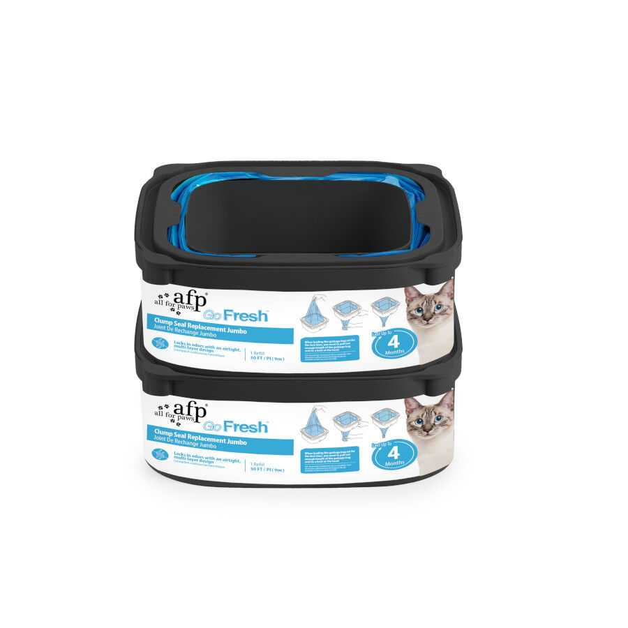 All For Paws Go Fresh Jumbo Repuesto Bolsas Negras para gatos, , large indicador imagen numero 3