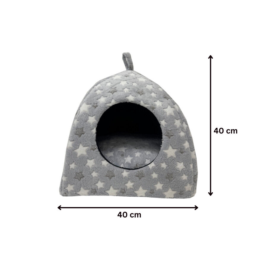 Leeby Cama Igl&uacute; Estrella Gris para gatos, , large indicador imagen numero 4