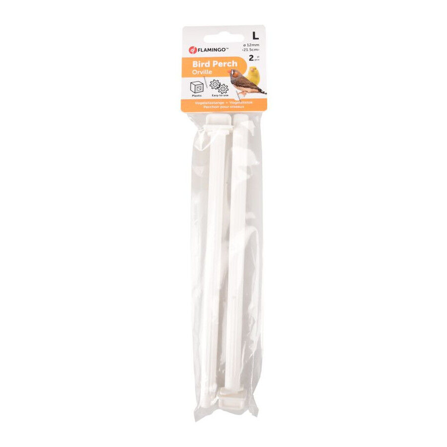 Flamingo Percha de pl&aacute;stico para p&aacute;jaros