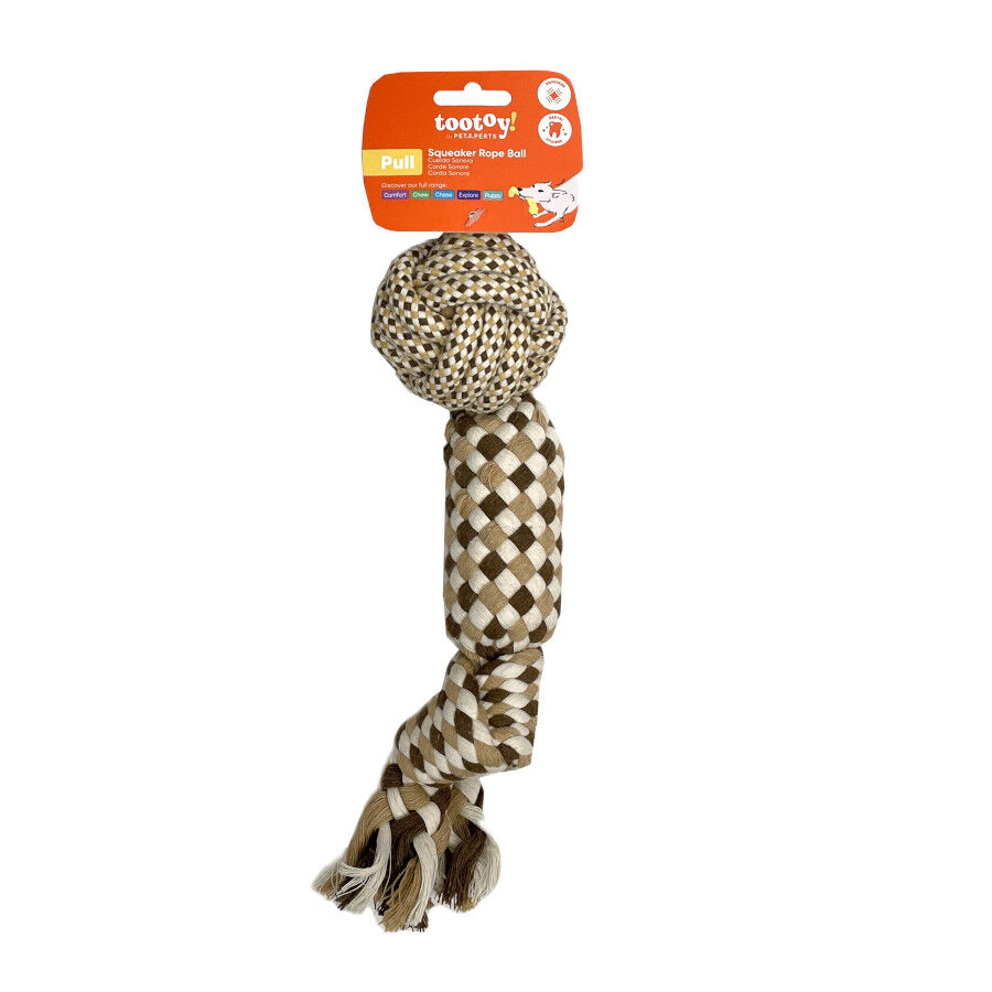 Tootoy! Mordedor de Cuerda con Pelota para perros, , large indicador imagen numero 8