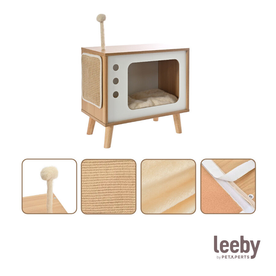 Leeby Thierre TV cama nido rascador  para gatos, , large indicador imagen numero 7